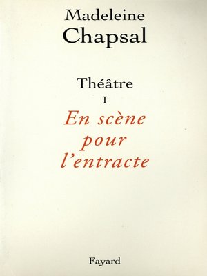 cover image of Théâtre I--En scène pour l'entracte